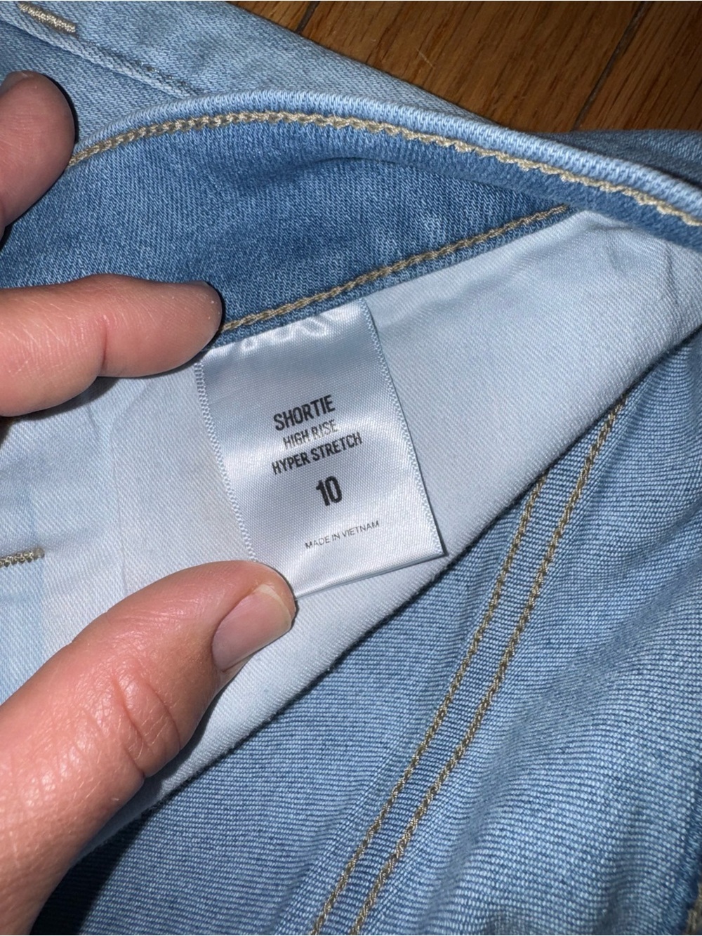 Express Light Wash Denim Shirts Size 10 - Picture 4 of 6